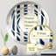 Motif rayé classique classique beige et bleu élégant - Amorphe-101224040
