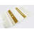 Mishea Mustard Yellow Stripe Cross Print Tassel Cotton Braided Table Runner-377913148
