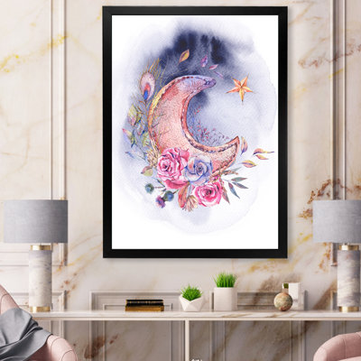 Ramadan Vintage Pink Moon - peinture sur toile