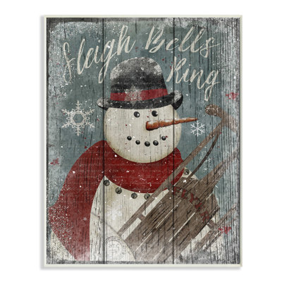 « Sleigh Bells Ring Snowman », impression