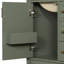 Meuble-lavabo moderne de 61 cm (24 po) avec lavabo en céramique, porte à fermeture amortie, 3 tiroirs, poignées et tablette fixée à la porte pour un rangement peu encombrant.-1091143995