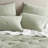 Cotton Muslin Euro Sham Cover With Embroidered Tacking, Textured Quilted Square Pillow Sham-128716023