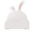 White Twin Size Bed With Charming Rabbit Form And Stable Construction - Headboard & Upholstered Robust Foundation-329389619