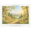 Sunny Forest Wallpaper Mural, Peel and Stick Kids Room Wall Mural, Watercolor Nursery Wallpaper Made to Measure-2090747007