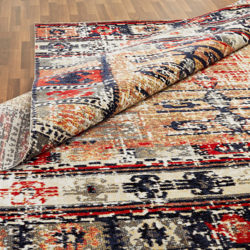 Tapis doré intérieur / extérieur Davison Southwestern, Rectangulaire 8 pi 7 po x 11 pi 6 po