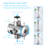 Children's Handheld Shower Head，Kids Showerhead With Hose & Diverter, Dollie-122851354-122851359-122851360