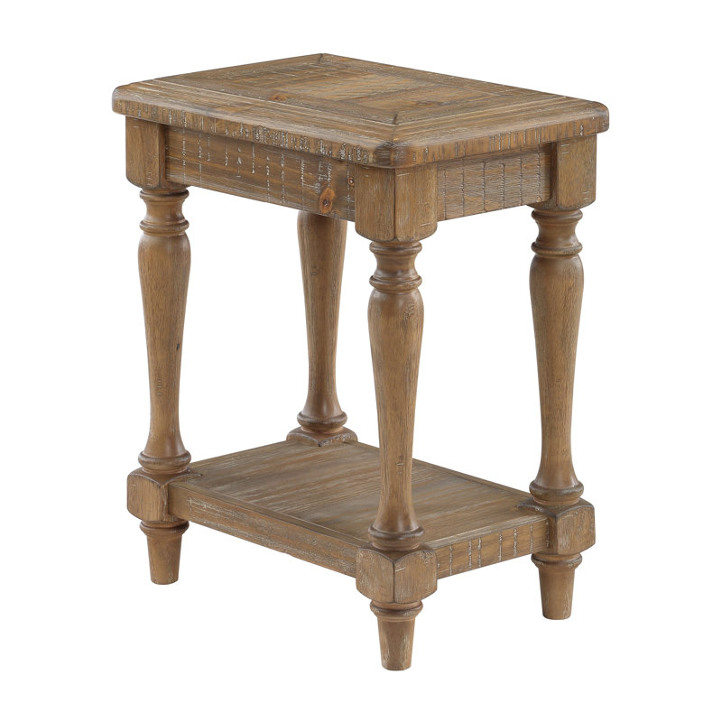 Bellatrix Top End Table with Storage, Brown