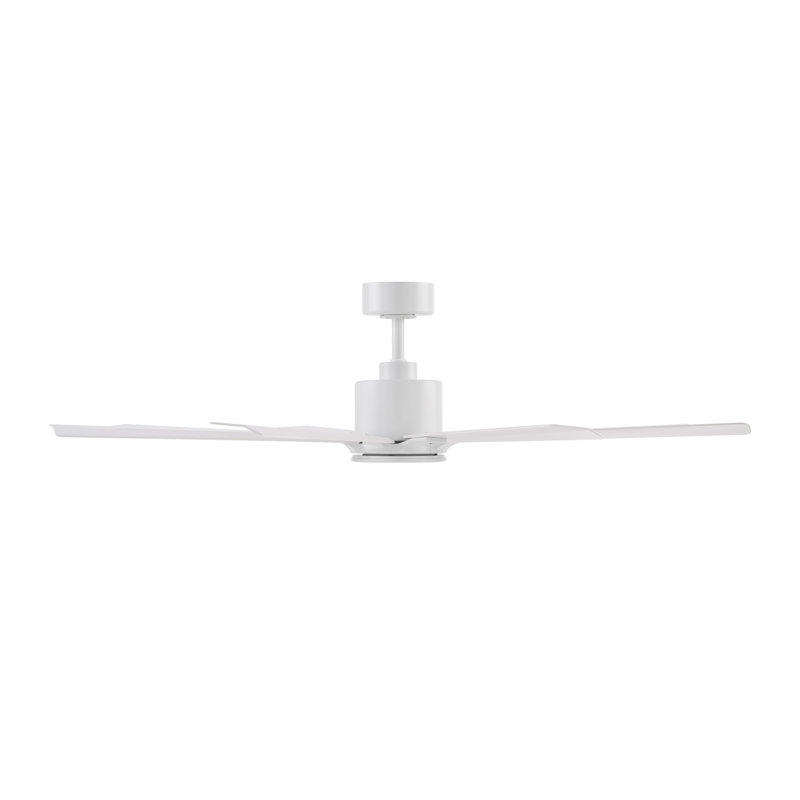 Size Matters 8-Blade Smart Ceiling Fan, Matte White, Yes, 56"