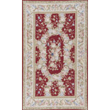 Gros Point Needlepoint Handmade Wool Area Rug