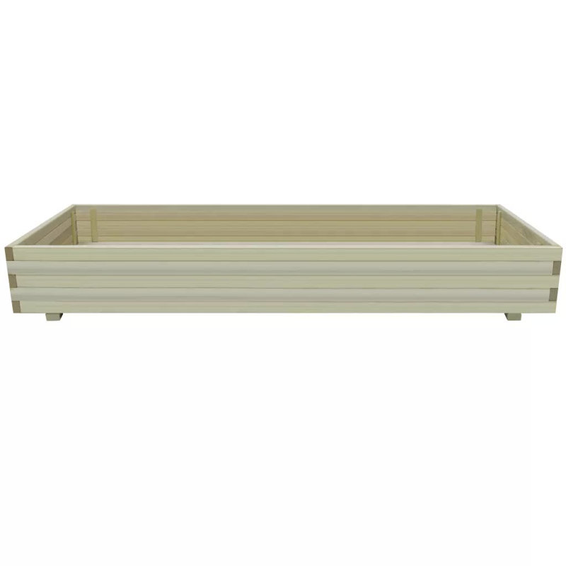 Wood Planter Box, 28cm H x 197cm W x 100cm D