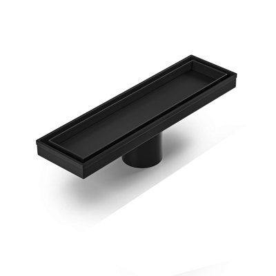 Neodrain 12 Inch 2In1 Tile-In Linear Shower Drain SUS304 With Matte Black Color For Bathroom