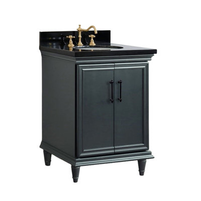Meuble-lavabo simple et lavabo ovale