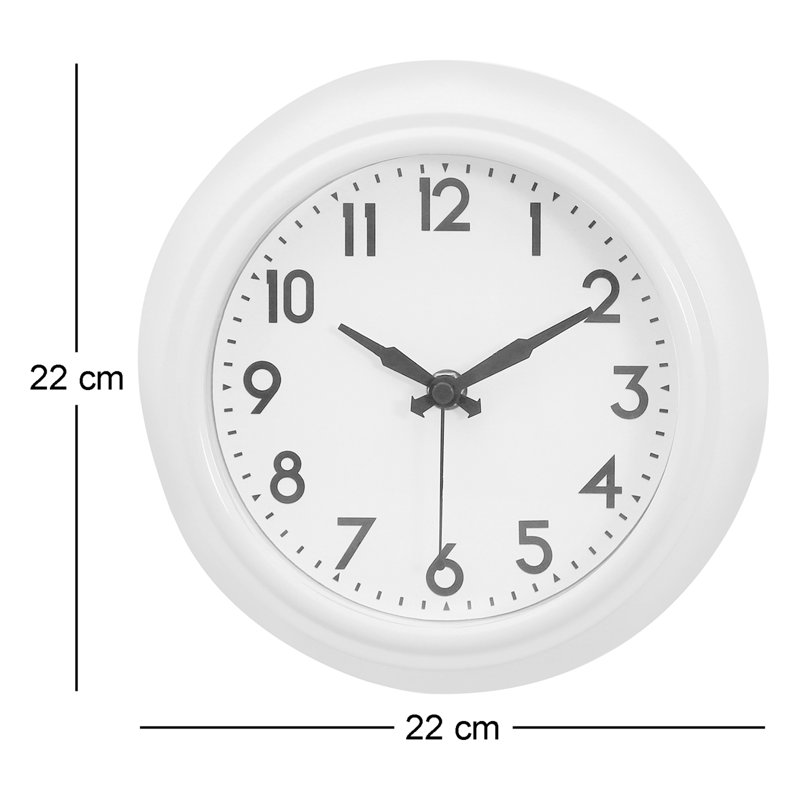 Metal Wall Clock, Red