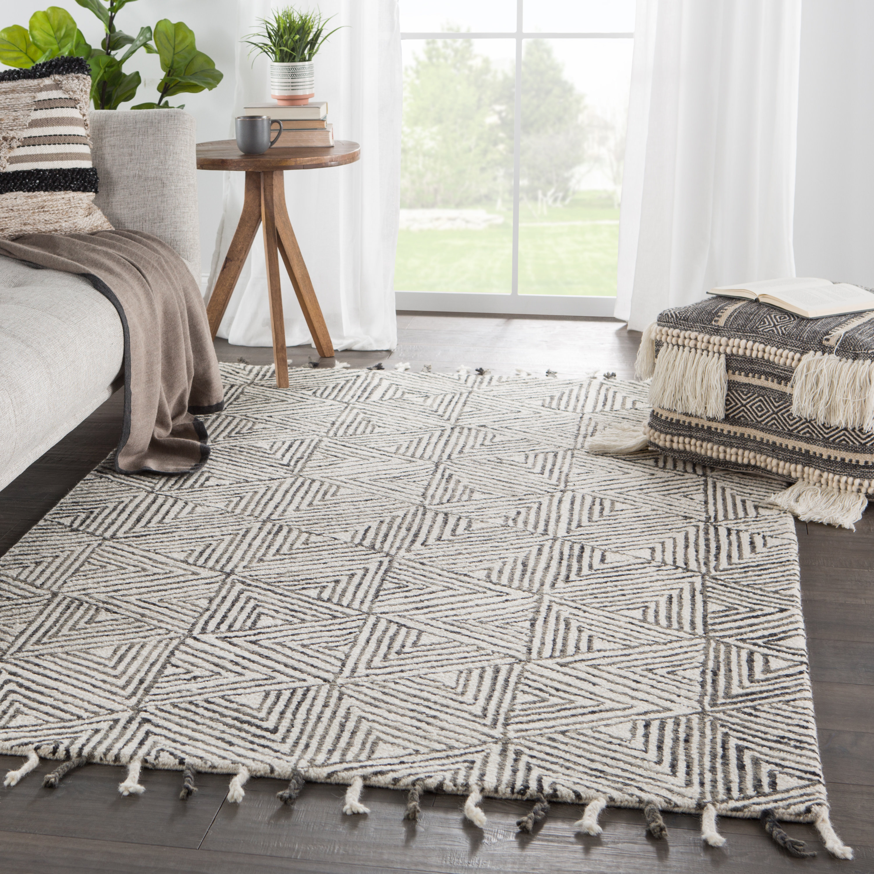 Wayfair Geometric Wool Area Rug Collection