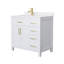 Ensemble de meuble-lavabo simple 36 po avec plateau en marbre Beckett-61870895-61870897-61870890