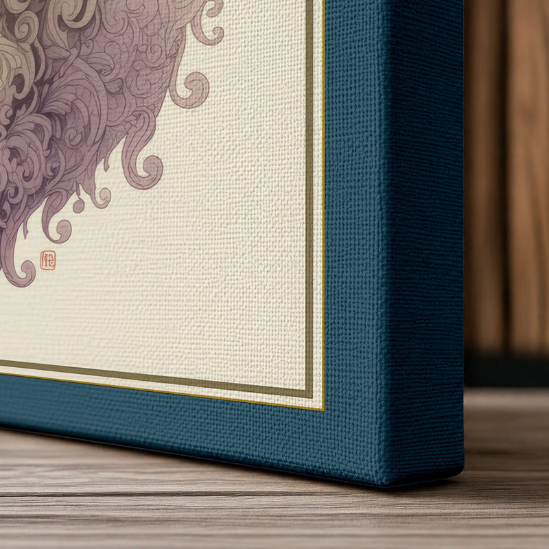Print, 36x24 - 91.4 x 61.0 cm, Teal Border