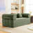 Corduroy Foldable Sofa Bed with High-Rebound Density Sponge-1572568166-1568697673