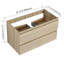 Meuble-lavabo mural en bois-115302059