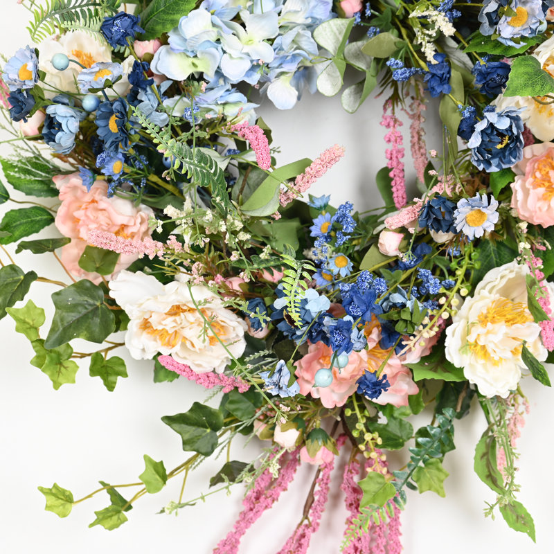 Couronne florale en cascade 30 po