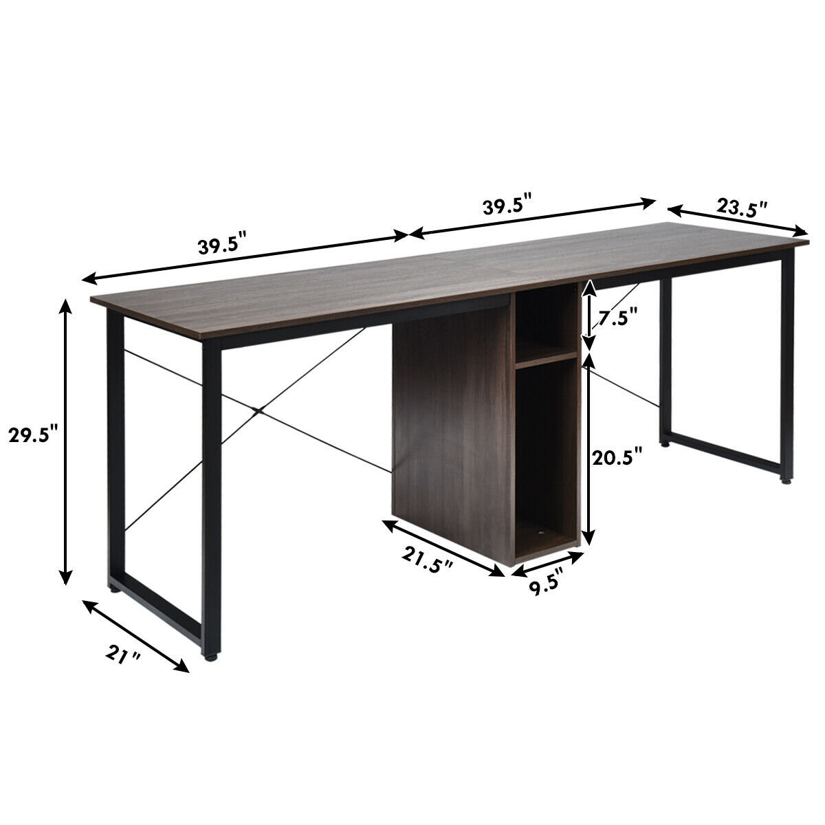 Ebern Designs Martin Desk with Hutch & Reviews | Wayfair