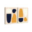 Shapes in Color III - ensemble de 2 impressions sur toile tendue-73221625