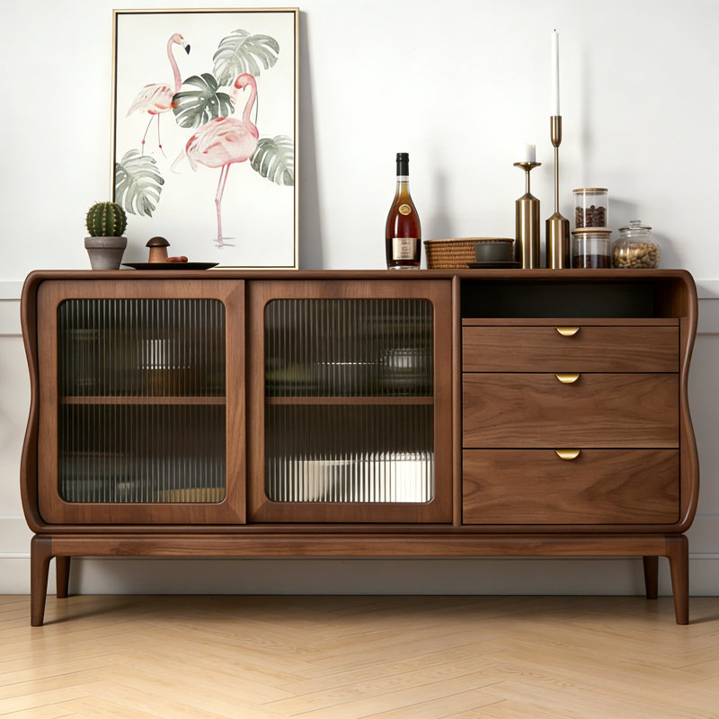 Chinese-style retro light luxury sideboard