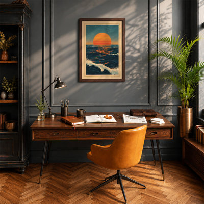 Sun Over Waves Coastal - Print