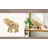 Modern Resin Polyresin Elephant Figurine with Intricate Detailing - Elegant Decorative Accent for Contemporary and Stylish Home Decor-834475669