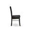 L'ensemble 3 pièces contient une table rectangulaire en bois avec une rallonge papillon et 2 chaises de cuisine, noir-1753042033-1753042032-1753042028