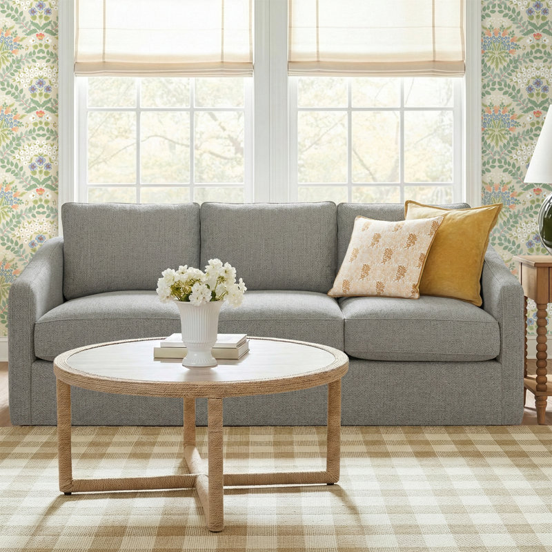 Minty Upholstered 84'' Sofa, Ida Light Gray