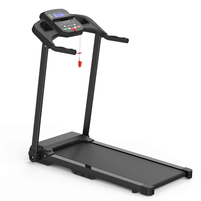Machine de marche pliable motorisée de 2,5 ch pour la gymnastique à domicile, Noir