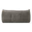 Canapé pouf double style Togo de 99 cm de large, en tissu coton et lin, sans assemblage