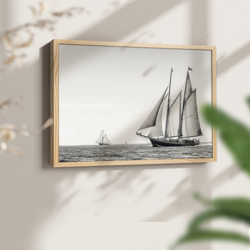 Série nautique-Liv - reproduction encadrée - réarmable, 8" H x 10" W, Naturel