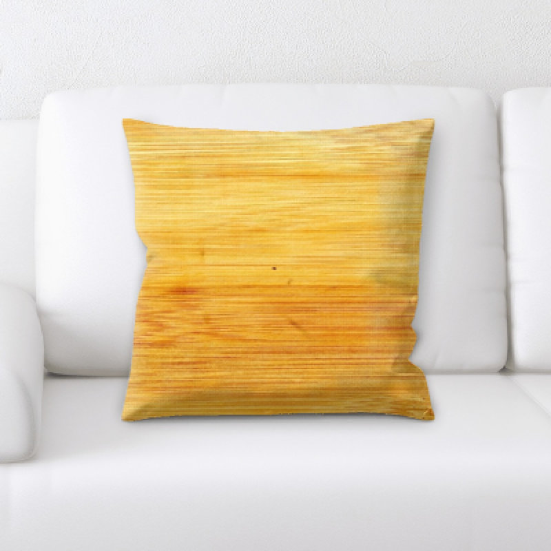Coussin décoratif texturé en bois Campbelltown