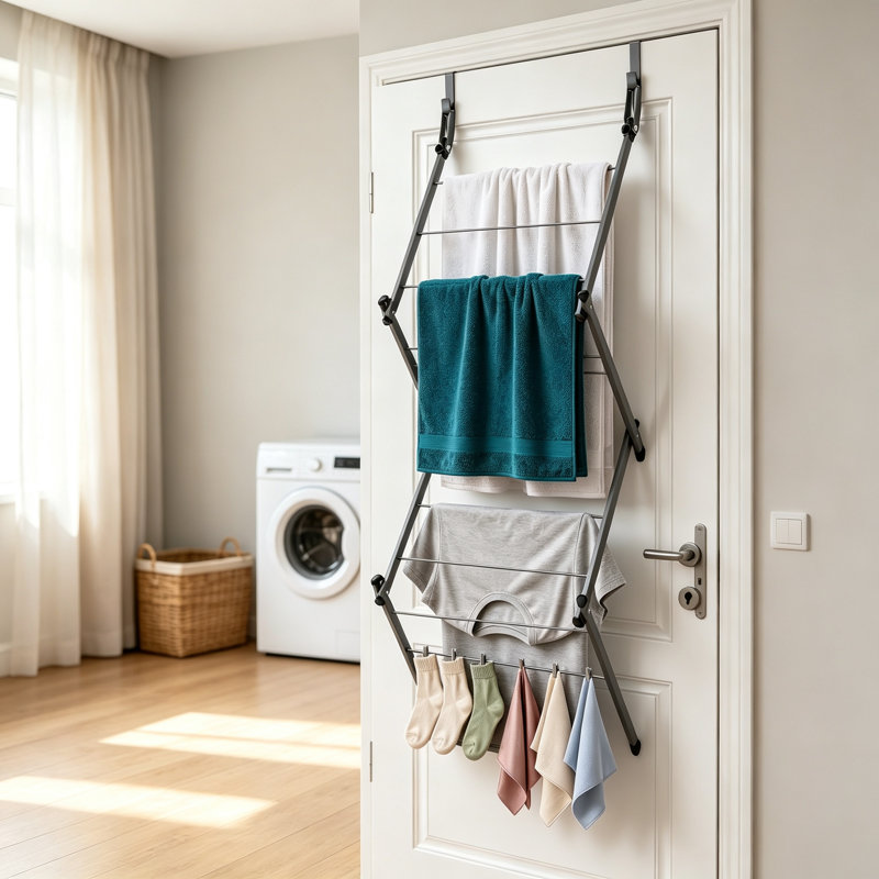 Over Door Clothes Drying Rack