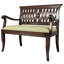 Banc rembourré en acajou Dayton