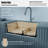 Karran Quartz 32'' X 21-1/4'' Double Bowl 60/40 Undermount Kitchen Sink Kit-54821682