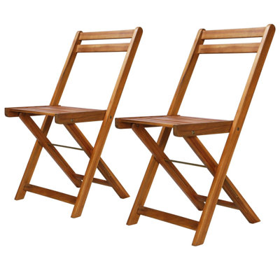 Stehouse Folding Teak Patio Dining Side Chair by Highland Dunes