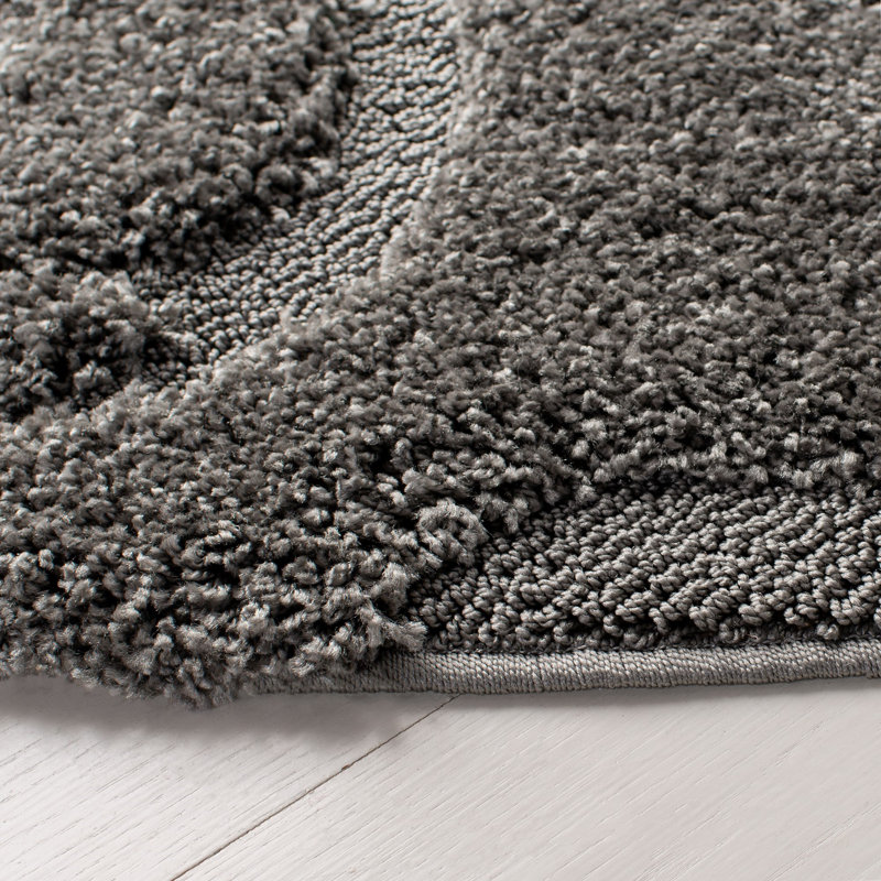 Tapis gris Chaffin, Rond 11 pi, Gris foncé