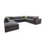Grain de café modulaire entièrement rembourré avec coussins décoratifs-2088008995