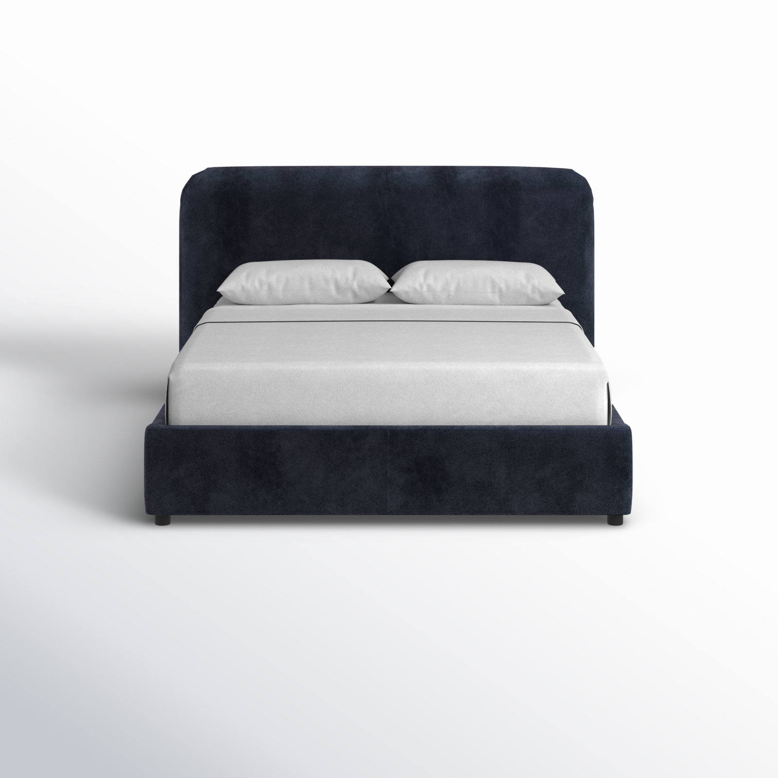 Crosby Upholstered Bed, Blue, Queen