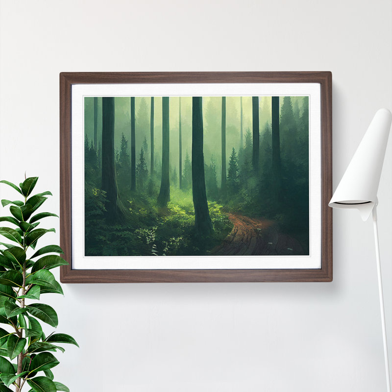 An Enviable Forest - Framed Print, Black, 34cm H x 46cm W x 2cm D
