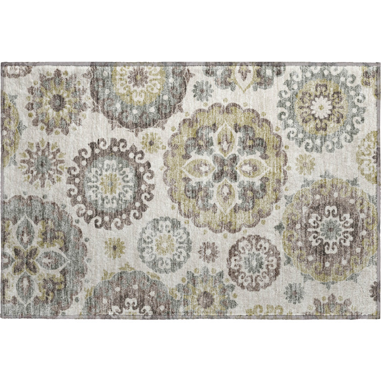 Premium Machine Washable Prisco Beige Rug