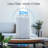 Ultrasonic Humidifiers For Bedroom Baby - Water Filter, Wifi App Controlled, Auto Mode, No Leak Design, Sleep Mode, Built-In Timer, Humidifier For Babies & Home