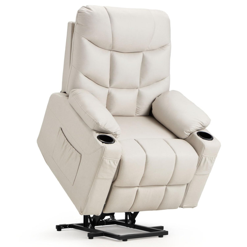 Fauteuil inclinable électrique Power Lift, Blanc