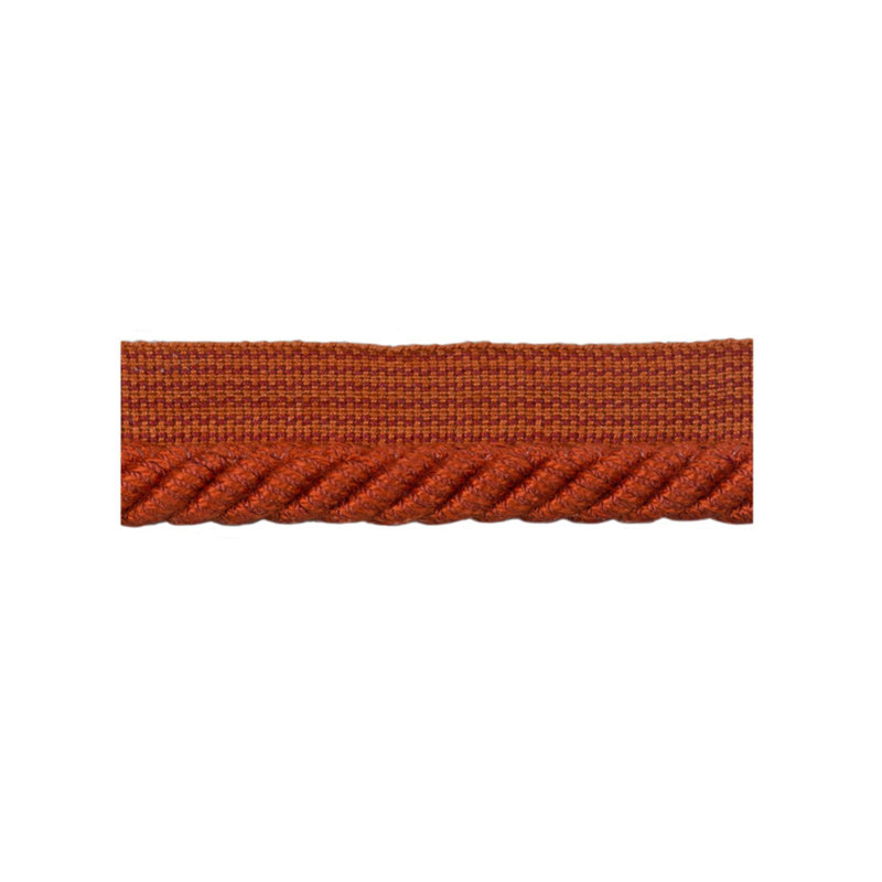 Le Coeur Passementerie Cable-S Cotton Blend Performance Fabric, Rust