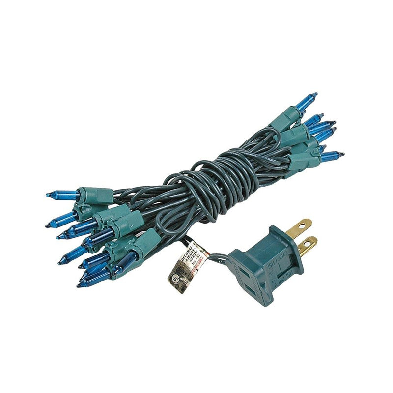 Mini-chaîne 20 ampoules pour l’extérieur 8,5' Pitman, Transparent, vert