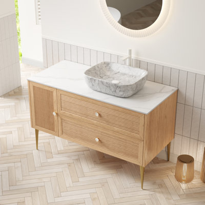 Meuble-lavabo simple 48 po avec comptoir