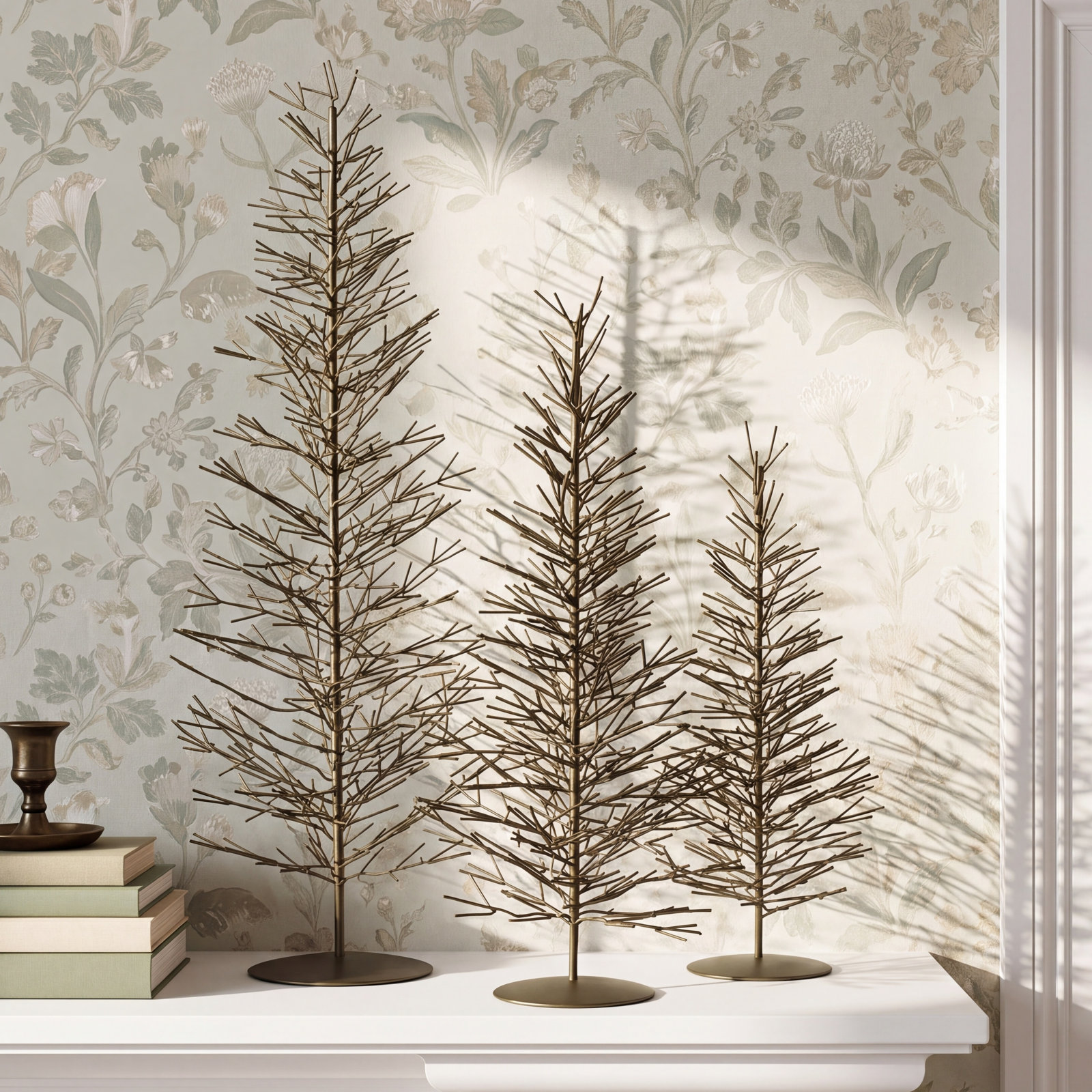 3-Piece Wire Tabletop Tree Set