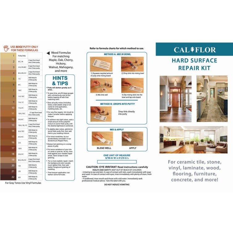 Calflor FL49115CF Hard Surface Repair Kit